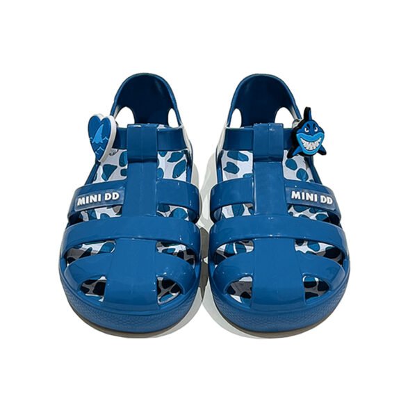 Little Girl Glitter Jelly Sandals Princess Shoes Closed Toe Soft Sole - Image 4