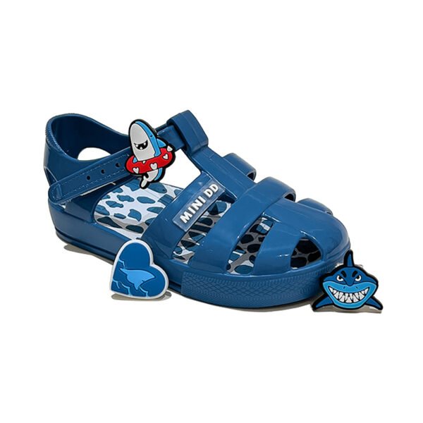 Little Girl Glitter Jelly Sandals Princess Shoes Closed Toe Soft Sole - Image 3