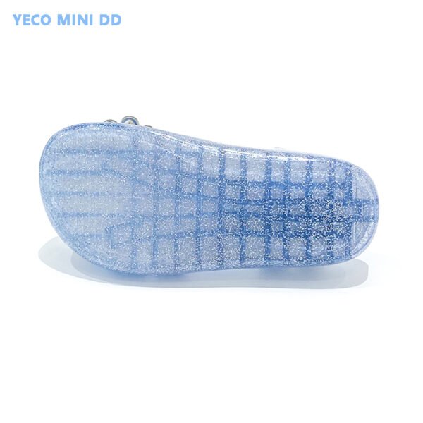 Girls Jelly Dress Sandals Soft Rubber Sole Beach Flats for Toddlers - Image 4
