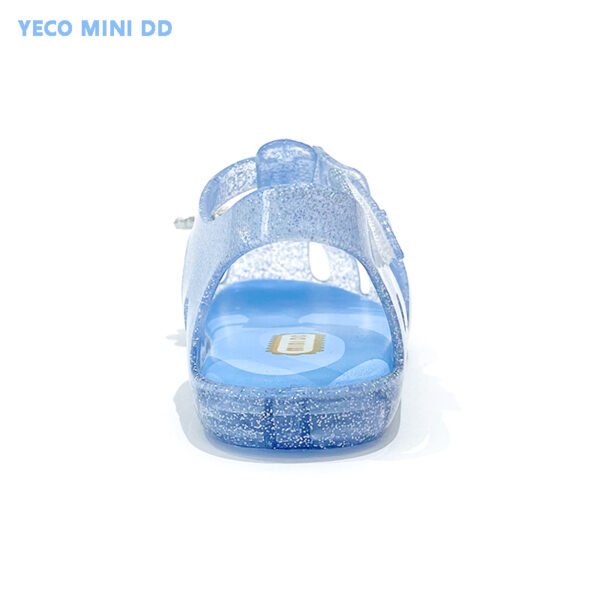 Girls Jelly Dress Sandals Soft Rubber Sole Beach Flats for Toddlers - Image 3